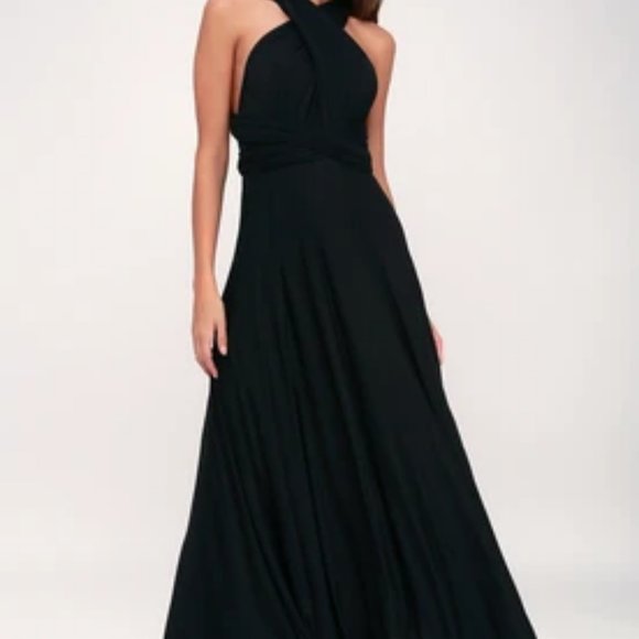 Tricks of the Trade Black Maxi Dress S - Picture 7 of 7